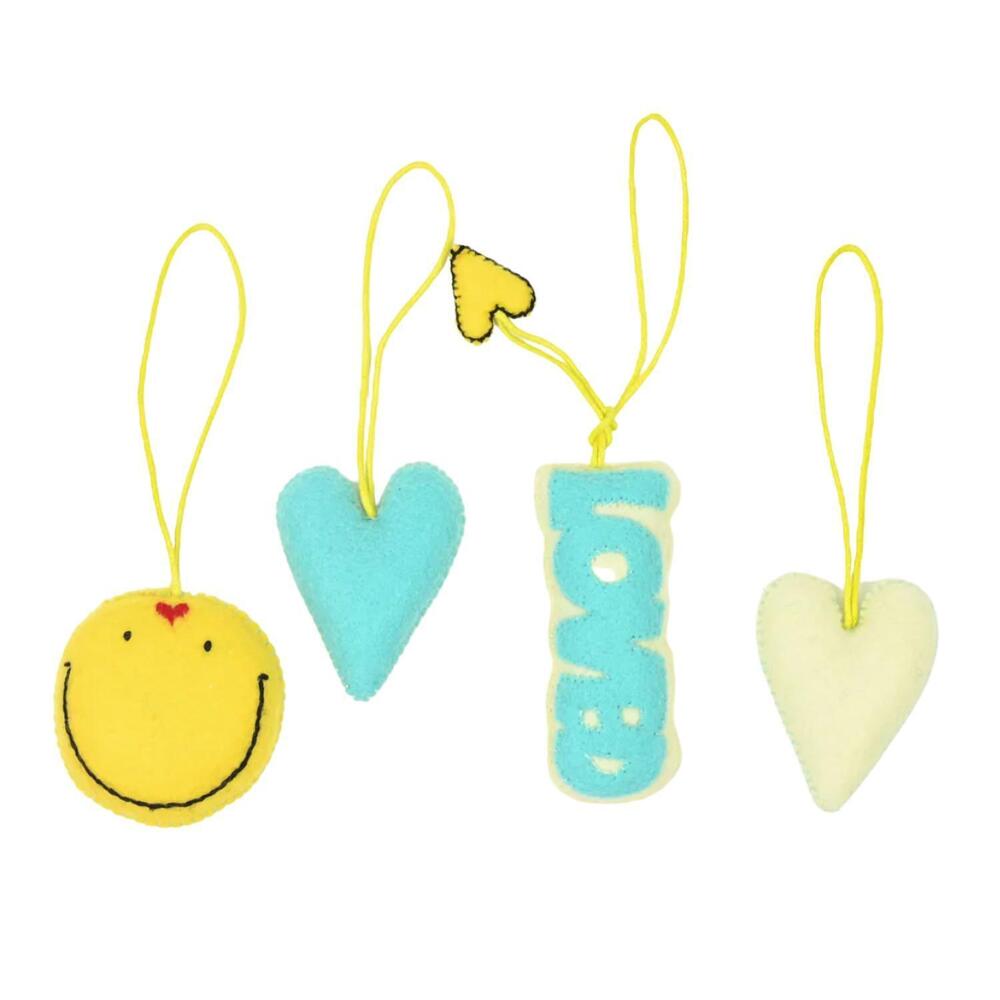 NEW KERRI ROSENTHAL good love ornaments set in multi